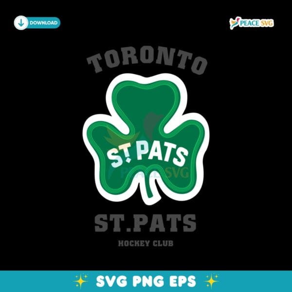 Toronto St Patricks Hockey Club Lucky Cover SVG