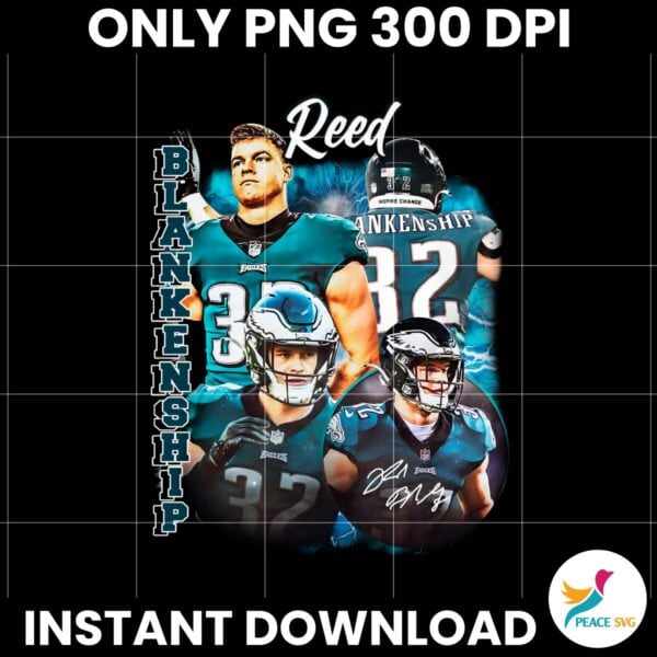 Vintage 90S Reed Blankenship Retro Philadelphia Eagles PNG