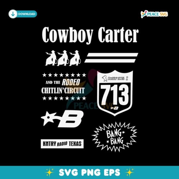 Vintage Beyonce Cowboy Carter And The Rodeo Chitlin Circuit SVG