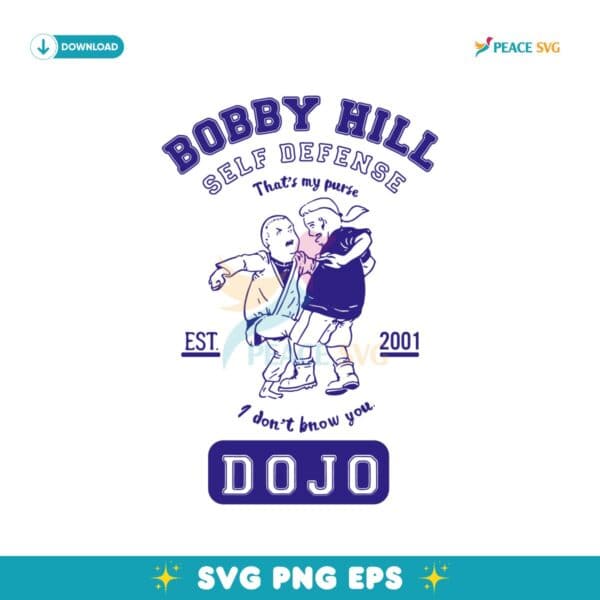 Vintage Bobby Hill Self Defense Est 2001 SVG