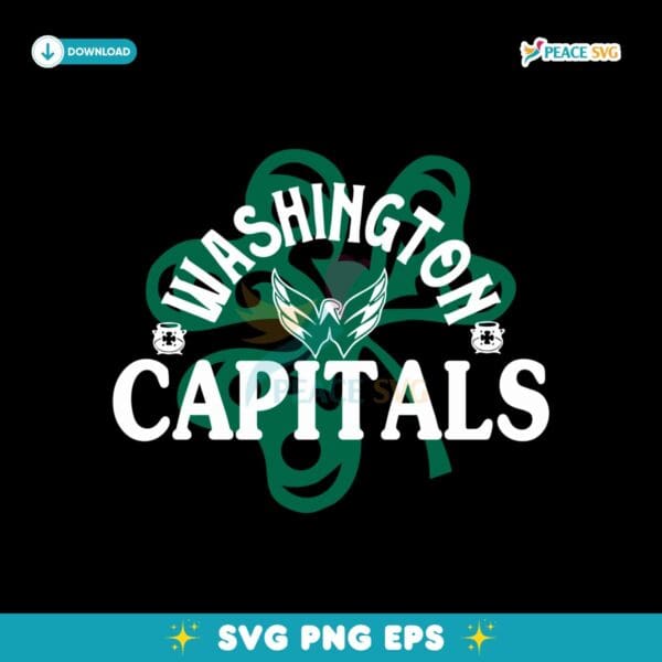 Washington Capitals St Patricks Day Richmond Shamrock SVG