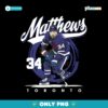 Auston Matthews 34 Toronto Maple Leafs PNG