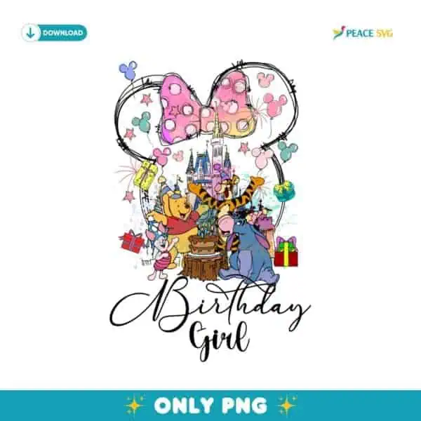 Bear And Pig Couple Birthday Watercolor Colorful Castle PNG