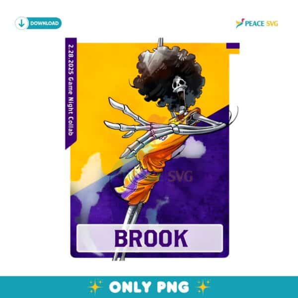 Brook Los Angeles Lakers X One Piece PNG