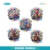 Bundle Bunny Superhero Truck Happy Easter Bruh PNG
