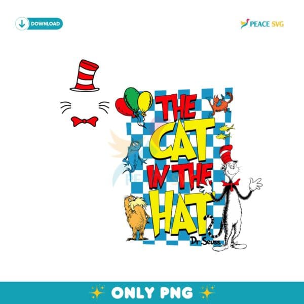 Checkered The Cat In The Hat PNG