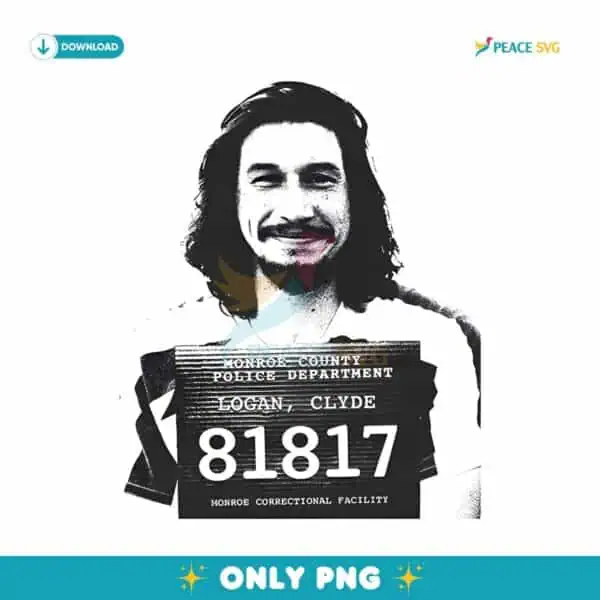 Clyde Logan Mugshot Logan Lucky PNG