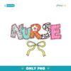 Colorful Floral Easter Nurse Coquette Bowl PNG