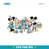 Colorful Happy Easter Mickey Mouse And Minnie Mouse SVG
