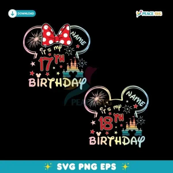 Custom Name Its My Birthday Birthday Boy Birthday Girl  Bundle SVG