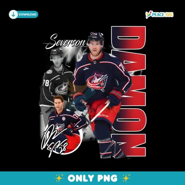 Damon Severson Columbus Blue Jackets Nhl Players PNG