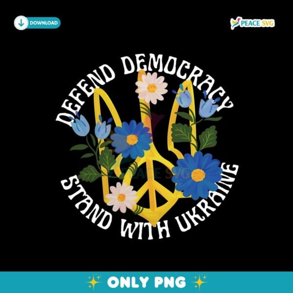 Defend Democracy Stand With Ukraine Zelenskyy Png