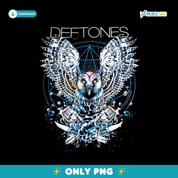 Deftones Owl And Gun PNG