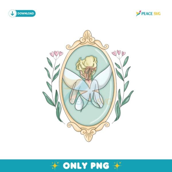 Disney Tinkerbell Floral Princess Magic Kingdom PNG