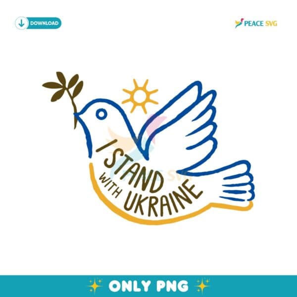 Dove I Stand With Ukraine Peace Ukraine PNG