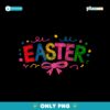 Easter Coquette Bow Crayon Style PNG