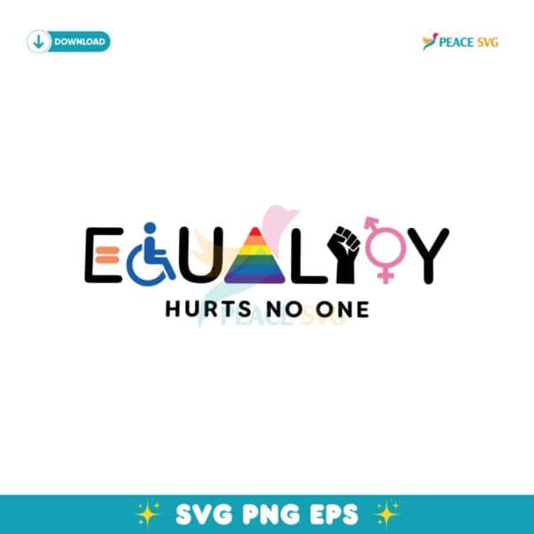 Equality Hurts No One Black Lives Matter Svg