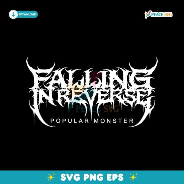 Falling In Reverse Popular Monster Rock Band Logo SVG