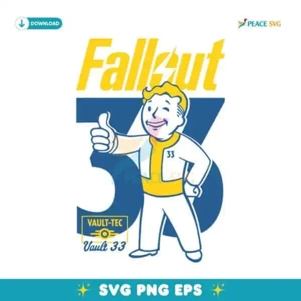 Fallout Vault Tec Vault 33 SVG