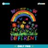 Flower Rainbow Its Okay To Be Different Crayon PNG