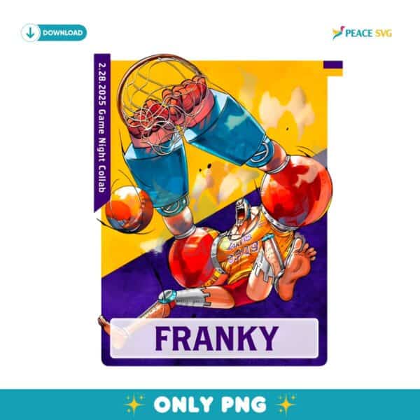 Franky Los Angeles Lakers X One Piece PNG