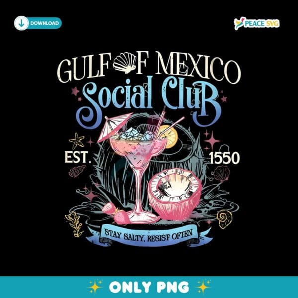 Gulf Of Mexico Social Club Since 1550 Beach Png