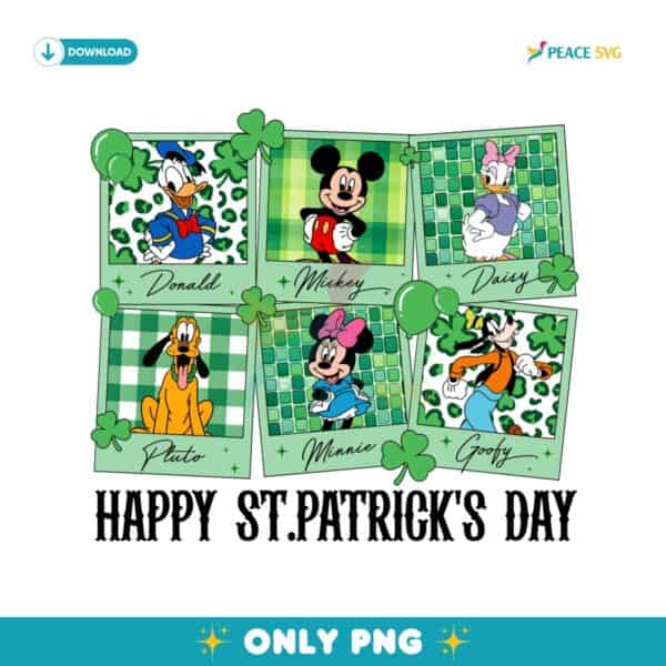 Happy St Patricks Day Cartoon Four Leaf Clover Shamrock Lucky Vibes  PNG