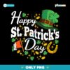 Happy St Patricks Day Shamrock Hat Irish Flag PNG