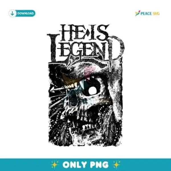 He Is Legend Skull Wolf PNG