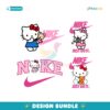 Hello Kitty Nike Logo Just Do It Cute Cat Bundle Svg