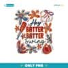 Hey Batter Batter Baseball Glitter Floral PNG