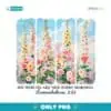 His Mercies Are New Every Morning Wildflower Christian Quote PNG