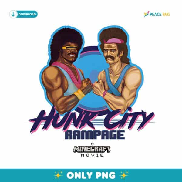 Hunk City Rampage Minecraft Movie PNG