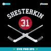 Igor Shesterkin 31 New York Rangers Hockey Sticks SVG