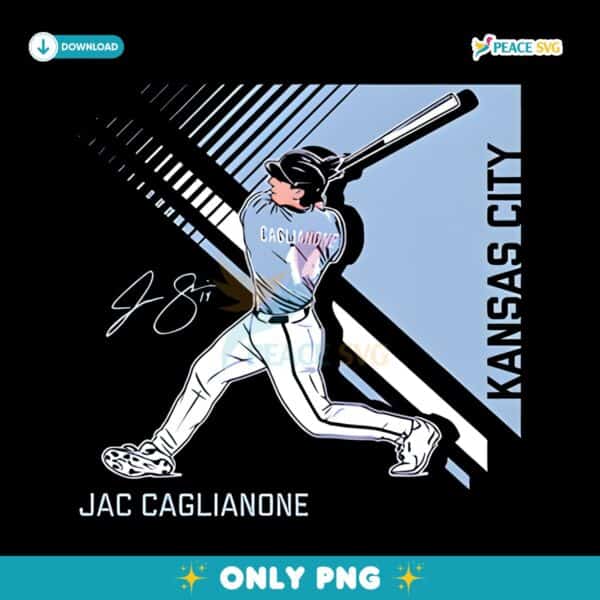 Jac Caglianone Kansas City Royals Signature PNG