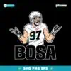Joey Bosa Shrug 97 Buffalo Bills SVG
