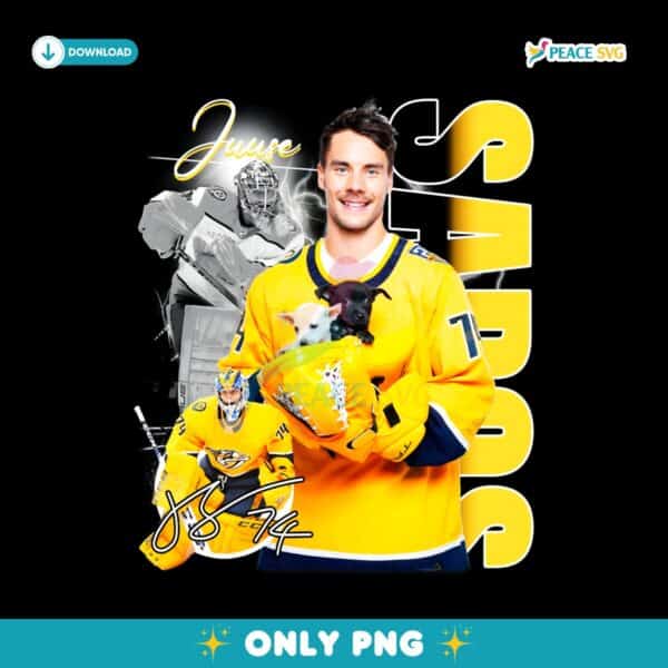 Juuse Saros Nashville Predators Nhl Players PNG