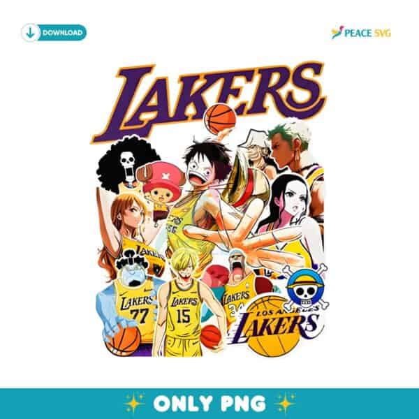 Laker X One Piece PNG