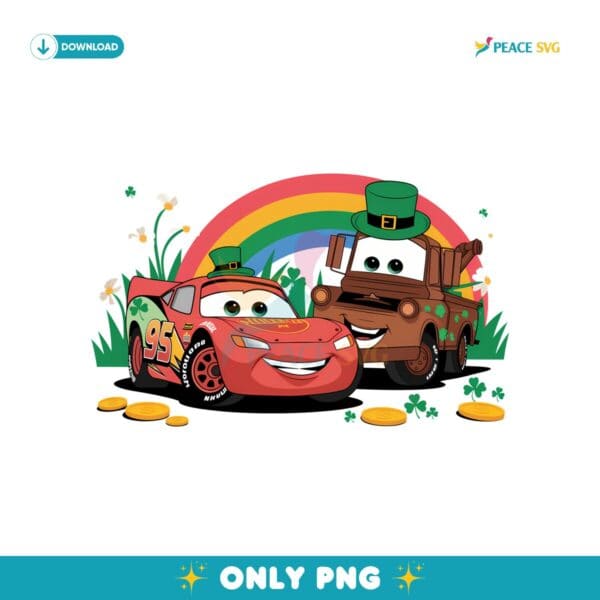 Leprechaun Lightning Mcqueen Pixar Cars PNG