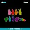 Lgbt Color Fuck Trump Hand Sign Language SVG