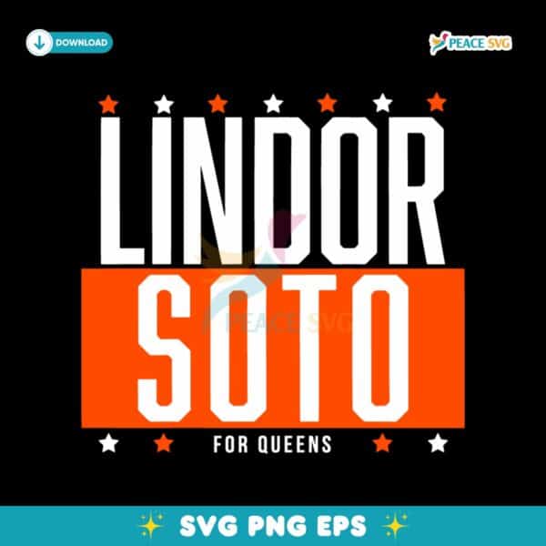 Lindor Soto For Queens Francisco Lindor And Juan Soto SVG