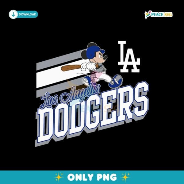 Los Angeles Dodgers Royal Disney Game Day Baseball Png