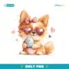 Love Cute Dog With Easter Egg PNG