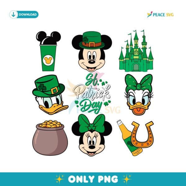 Mickey Friends Leprechaun Disney PNG