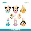 Mickey Mouse And Friends Easter Bunny Easter Eggs PNG