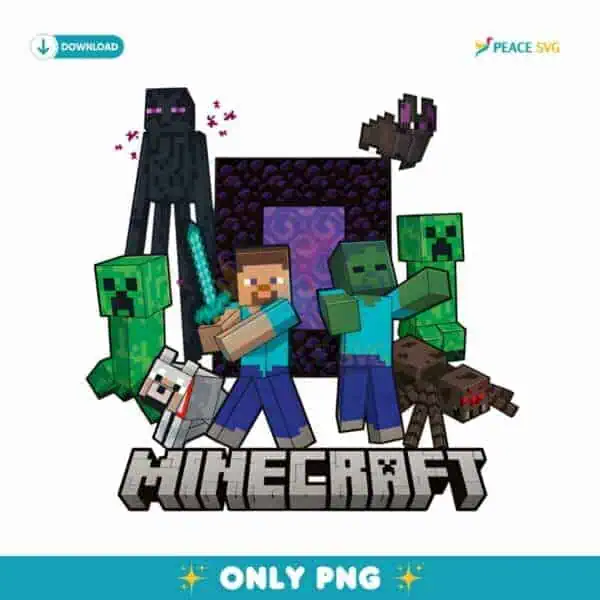 Minecraft Iconic Group PNG