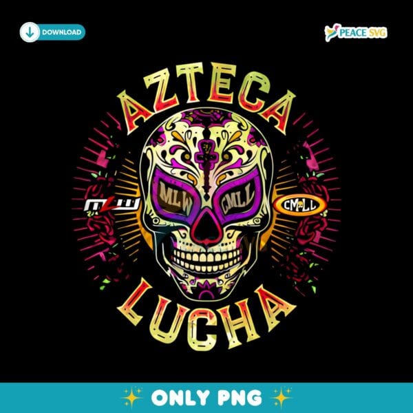 Mlw Azteca Lucha Alt Sugar Skull PNG