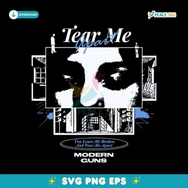 Modern Guns Tear Me Apart SVG