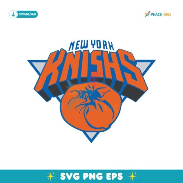 New York Knishs Funny New York Knicks Basketball Parody SVG