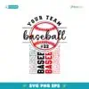 Personalized Baseball Mascot Template Svg